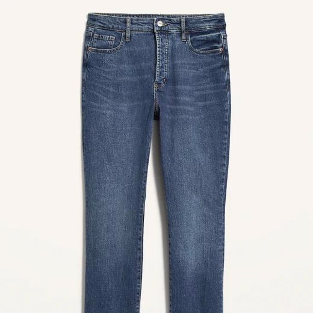 New Old Navy Extra High-Waisted Kicker Boot-Cut Button-Fly Jeans for Women - Picture 4 of 5